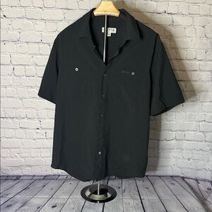 ORVIS Men's Black Casual Button Down Shirt Size Medium